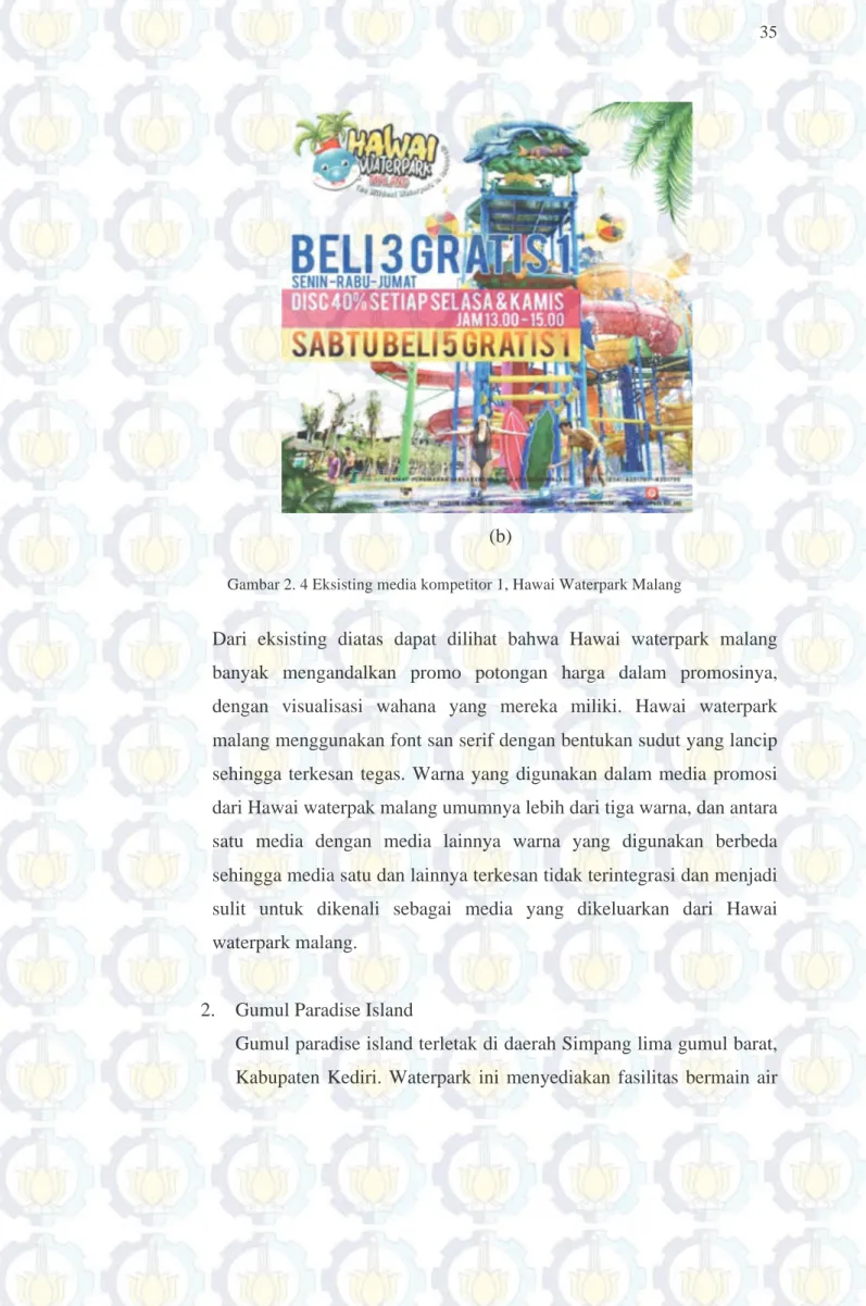 Gambar 2. 4 Eksisting media kompetitor 1, Hawai Waterpark Malang 