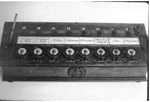 Figure 1-1    Pascal’s calculating machine (Reproduced from an IBM Archives photograph.)