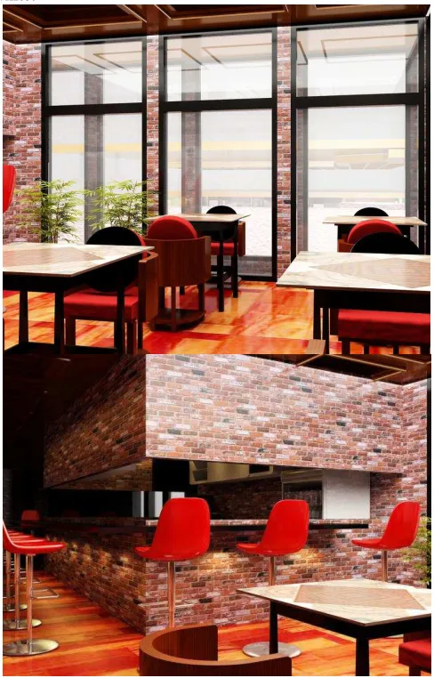 Gambar 24. Resto Hall lantai 2 (kafe) 