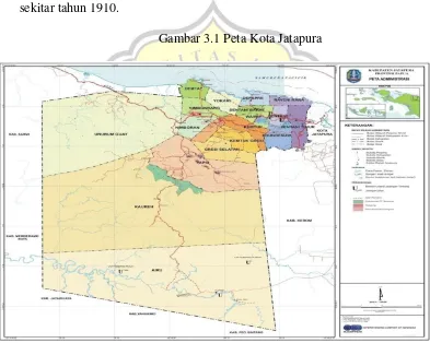 Gambar 3.1 Peta Kota Jatapura 