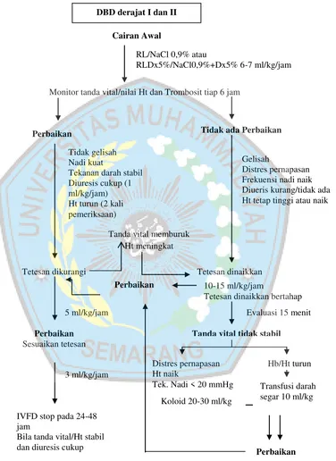 Gambar 2.1. Skema Tatalaksana DBD Derajat I & II 