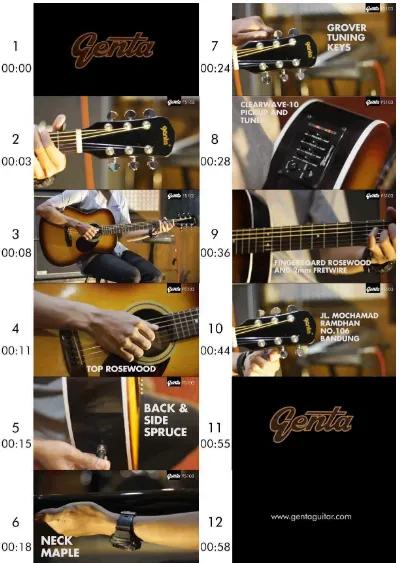 Gambar IV.4 Video Komersil Gitar Genta 