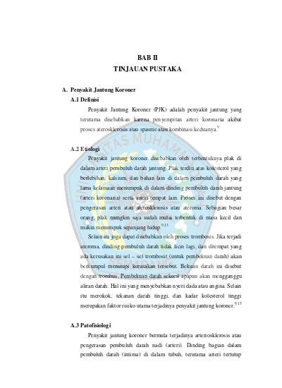 BAB II TINJAUAN PUSTAKA - ANALISIS FAKTOR RISIKO KEJADIAN PENYAKIT ...