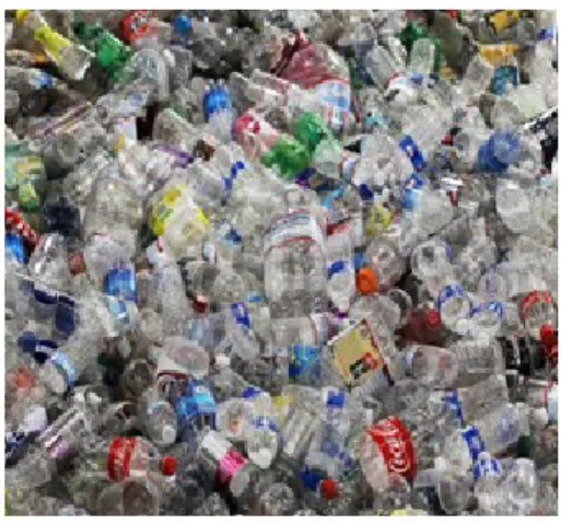 Gambar 1. Limbah botol plastik 