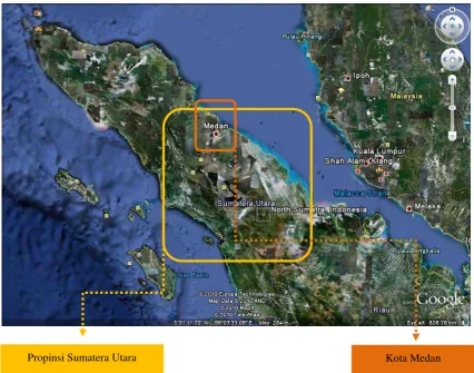 Gambar 2.1. Peta Sumatera Utrara 