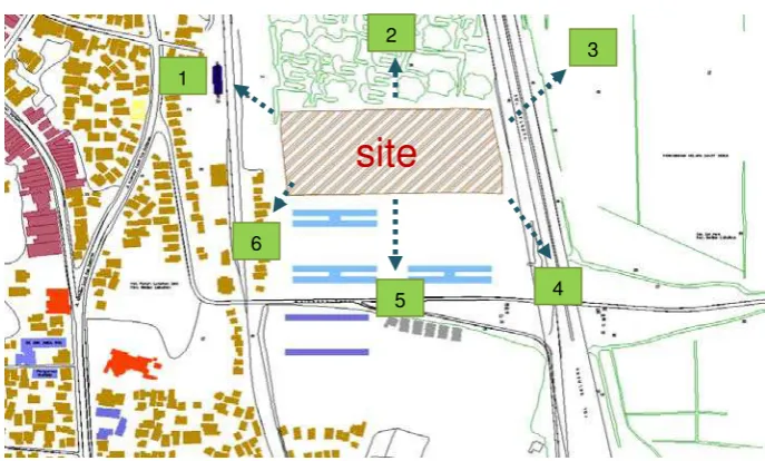 Gambar 4.4 : Peta Analisa View (dalam ke luar) 