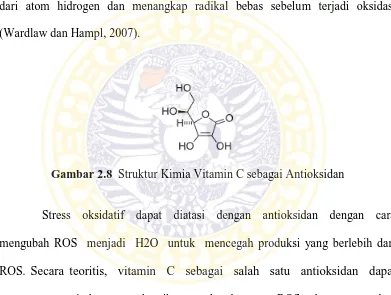 Gambar 2.8  Struktur Kimia Vitamin C sebagai Antioksidan 