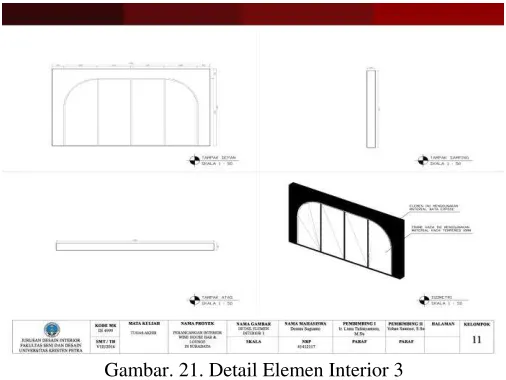 Gambar. 21. Detail Elemen Interior 3 
