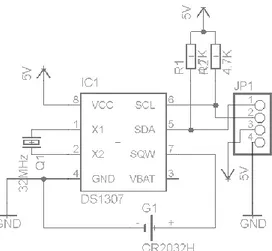 Gambar 6. Rangkain LCD 16x2  III.3 Rangkaian DT-AVR ATMEGA 128 CPU Module untuk Remote Unit 