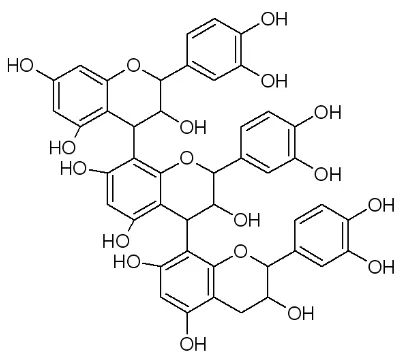 Gambar 2.6 Struktur kimia senyawa polifenol 