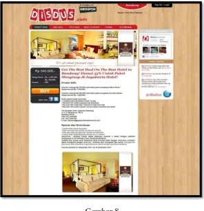 Gambar 8 Promo Room Package di www.disdus.com 