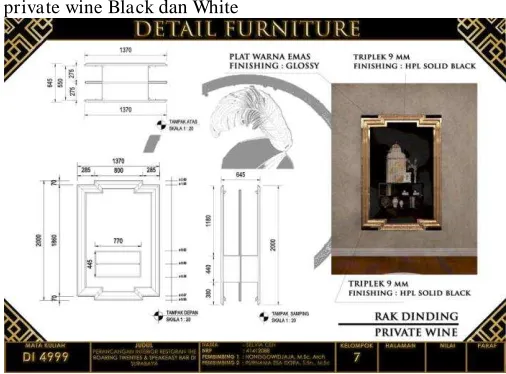 Gambar. 31. Detail Interior Rak Dinding  