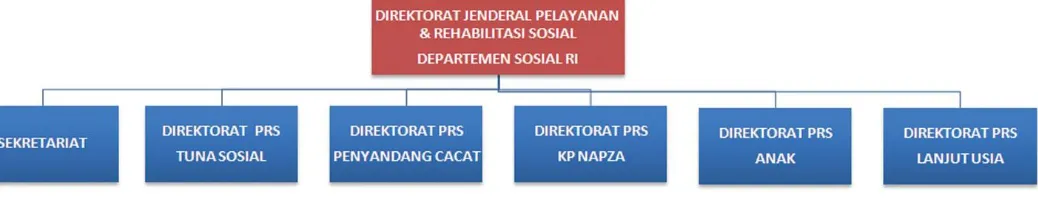 Gambar III.3 Struktur Organisasi Sirektorat Rehabilitasi Sosial 