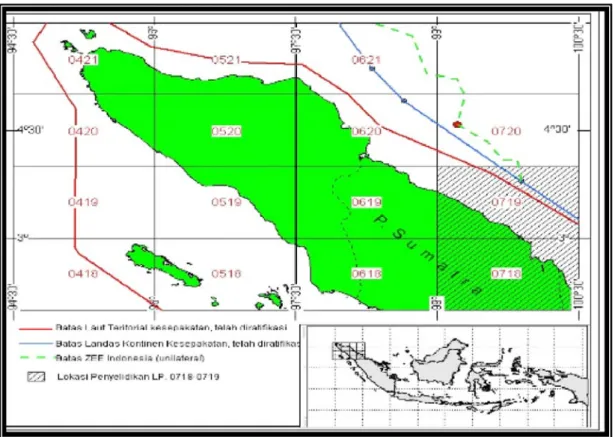 Gambar 1. Area akuisisi data magnet