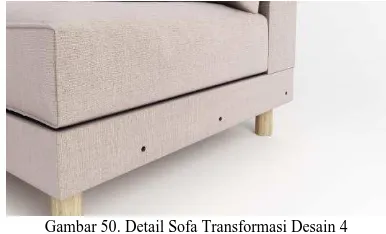Gambar 50. Detail Sofa Transformasi Desain 4  