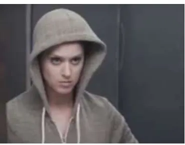 Figure 4.11 Her outfit changes into masculine side (Min 00:01:34) 