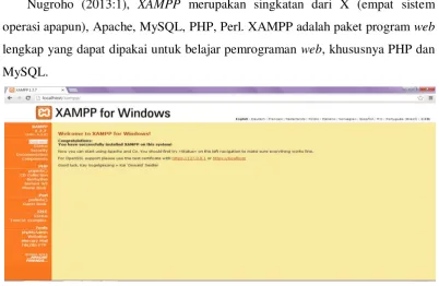 Gambar 2.1 Tampilan Awal XAMPP 