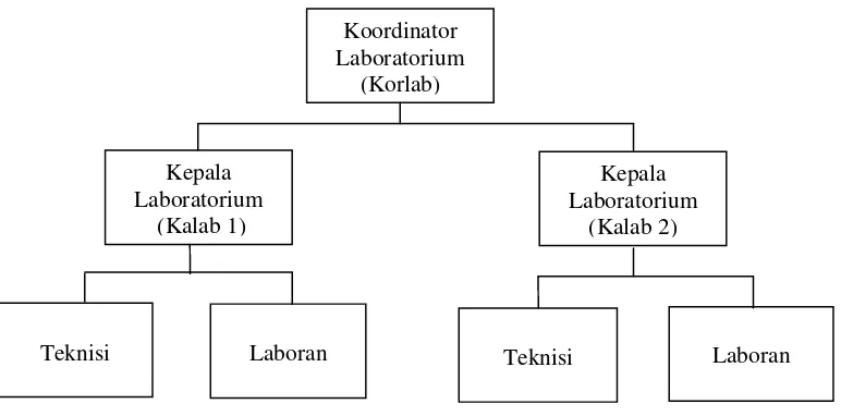 Gambar 2.3 Struktur Organisasi Laboratorium Sekolah. 