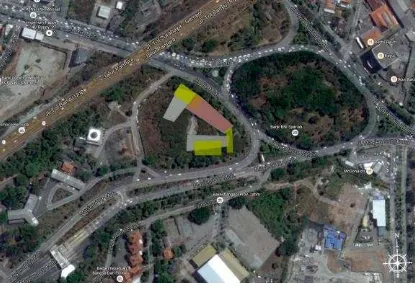 Gambar 3. Foto Lokasi Objek Perancangan Sumber: Google Map, Satellite (telah diolah kembali) 