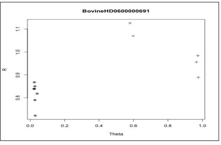 Figure 4. Single SNP Clustering for BovineHD 