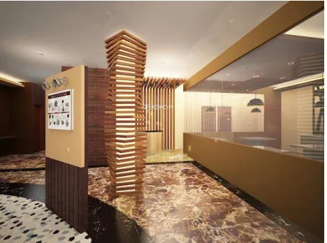 Gambar 14. Cafe Non Smoking Area view 3 