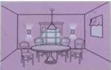 Gambar 3.12. Pencahayaan pada  Dining Room Sumber : Big Home, Big Challenge Design.  