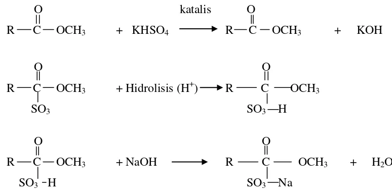 Gambar 5. Struktur Kimia Metil Ester Sulfonat (MES) 
