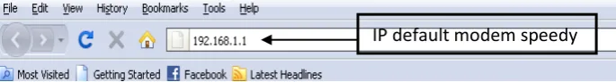 Gambar 2.2. IP Address Modem Default TP-Link 