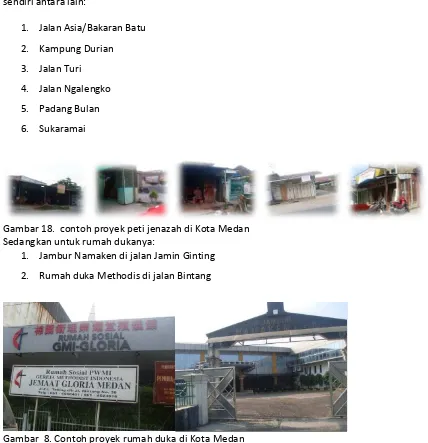 Gambar  8. Contoh proyek rumah duka di Kota Medan 