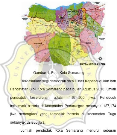 Gambar 1: Peta Kota Semarang