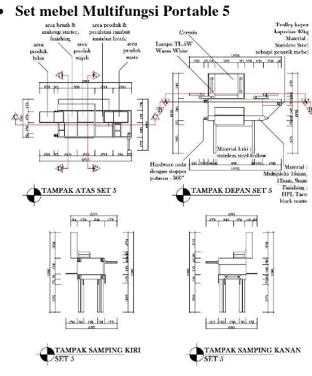 Gambar 26. Tampak Mebel set 5 