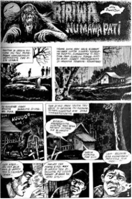 Figure 1. Comic Ririwa nu Mawa Pati by Iwan Darmawan, March 1992 (Mangle, 1992)