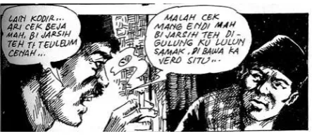 Figure 2. Conversation about Bi Jarsih’s death(Mangle, 1992)