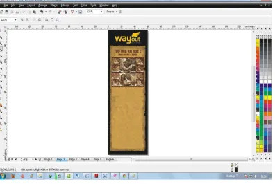 Gambar 3.5 Teks dan layout 