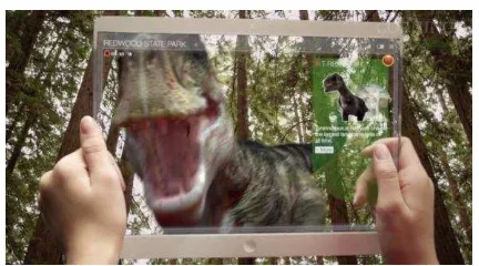 Gambar 5. Contoh hasil teknologi augmented reality 
