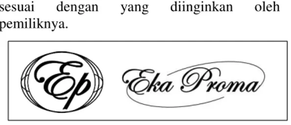 Gambar 1 Logo Lama Eka Proma  Sumber: Data Administrasi Perusahaan Eka 