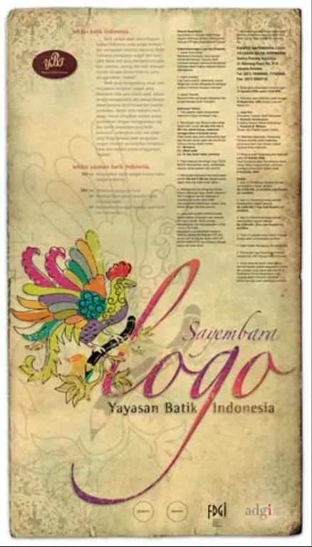 Gambar 12 Poster Lomba Logo Yayasan Batik Indonesia 