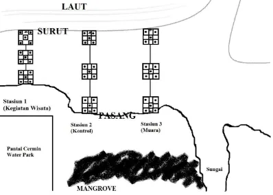 Gambar 3. Sketsa transek penelitian 