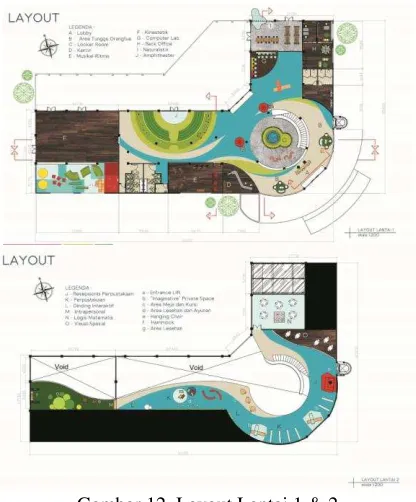 Gambar 12. Layout Lantai 1 & 2 