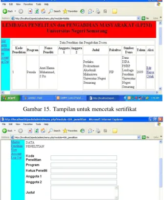 Gambar 16.  Tampilan saat pengisian data bagian atas 