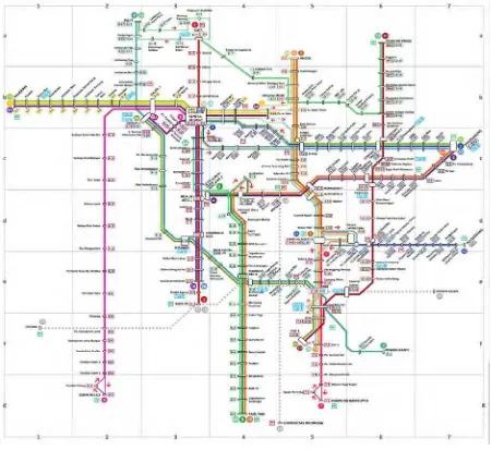 Fig. 1. The corridor of TransJakarta BRT. Source: http://www.transjakarta.co.id 