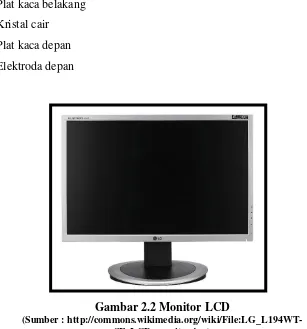 Gambar 2.2 Monitor LCD 