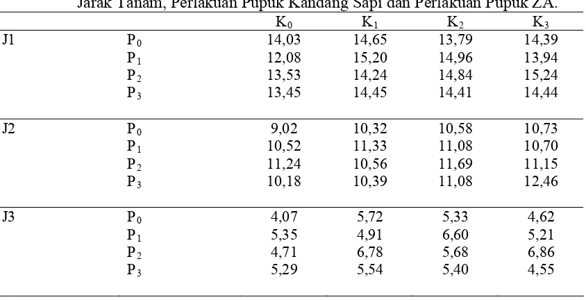 Tabel 8. Produksi Bobot Basah/Plot (g) Tanaman Bawang Merah pada Perlakuan 