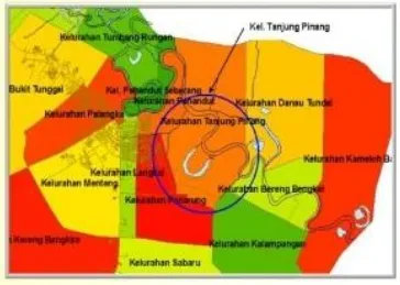 Gambar 4.1 Peta Kelurahan Tanjung Pinang 