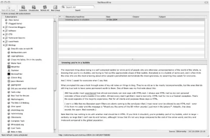 Figure 2-4. NetNewsWire in action