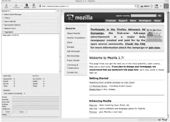 Figure 2-6. NewsMonster in action inside Mozilla1.7 on OS X