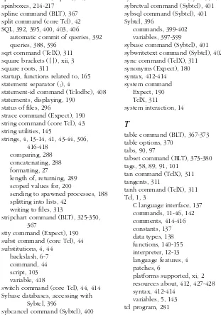 table command (BLT), 367-373