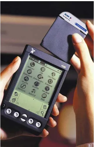 Figure 5.4: Acer’s Blue-Connect module adds Bluetooth functionality to the Handspring Visor