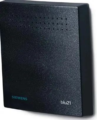 Figure 5.21: Siemens’ monolithic blu21 Bluetooth base station—just plug it in and hang it on  a wall! (Photo courtesy Siemens)  
