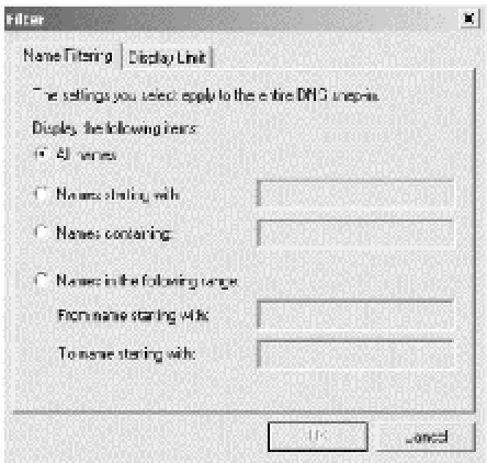 Figure 4-3. Filter dialog box 